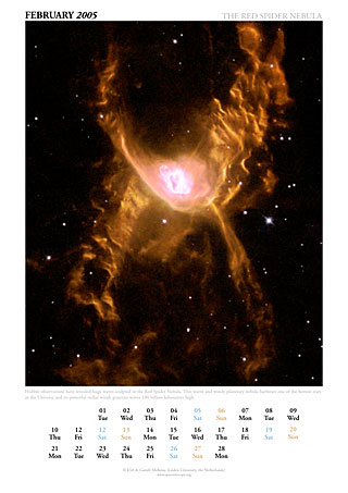 February 2005 - The red Spider nebula