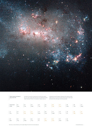 September 2008 - Stellar fireworks are ablaze in galaxy NGC 4449