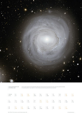 January 2010 - Unusual spiral NGC 4921 in the Coma Galaxy cluster