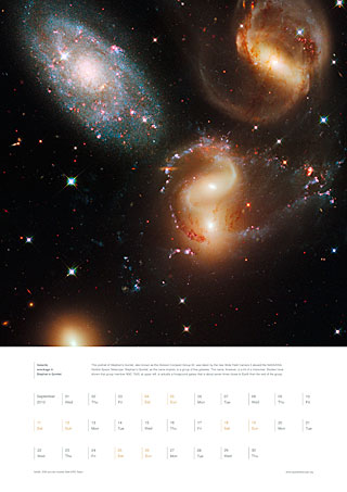 September 2010 - Galactic wreckage in Stephan's Quintet