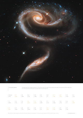 January 2012 – A rose made of galaxies