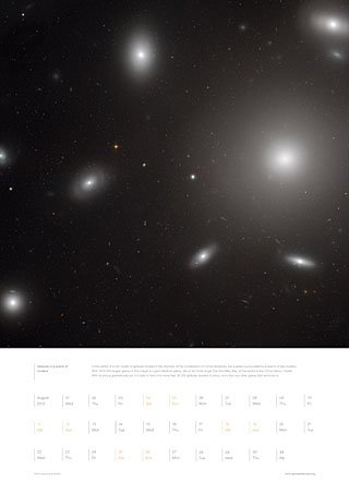 August 2012 - Galaxies in a swarm of clusters