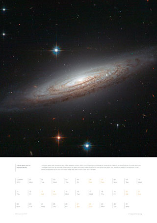 October 2012 - A spiral galaxy with an explosive secret