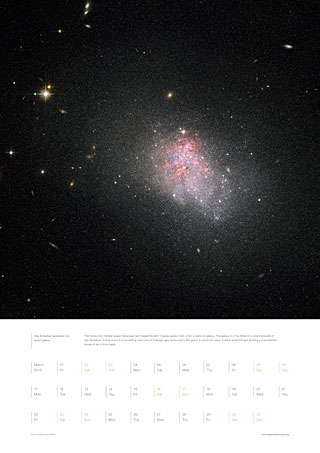 March 2013 – Star formation episodes in a  dwarf galaxy
