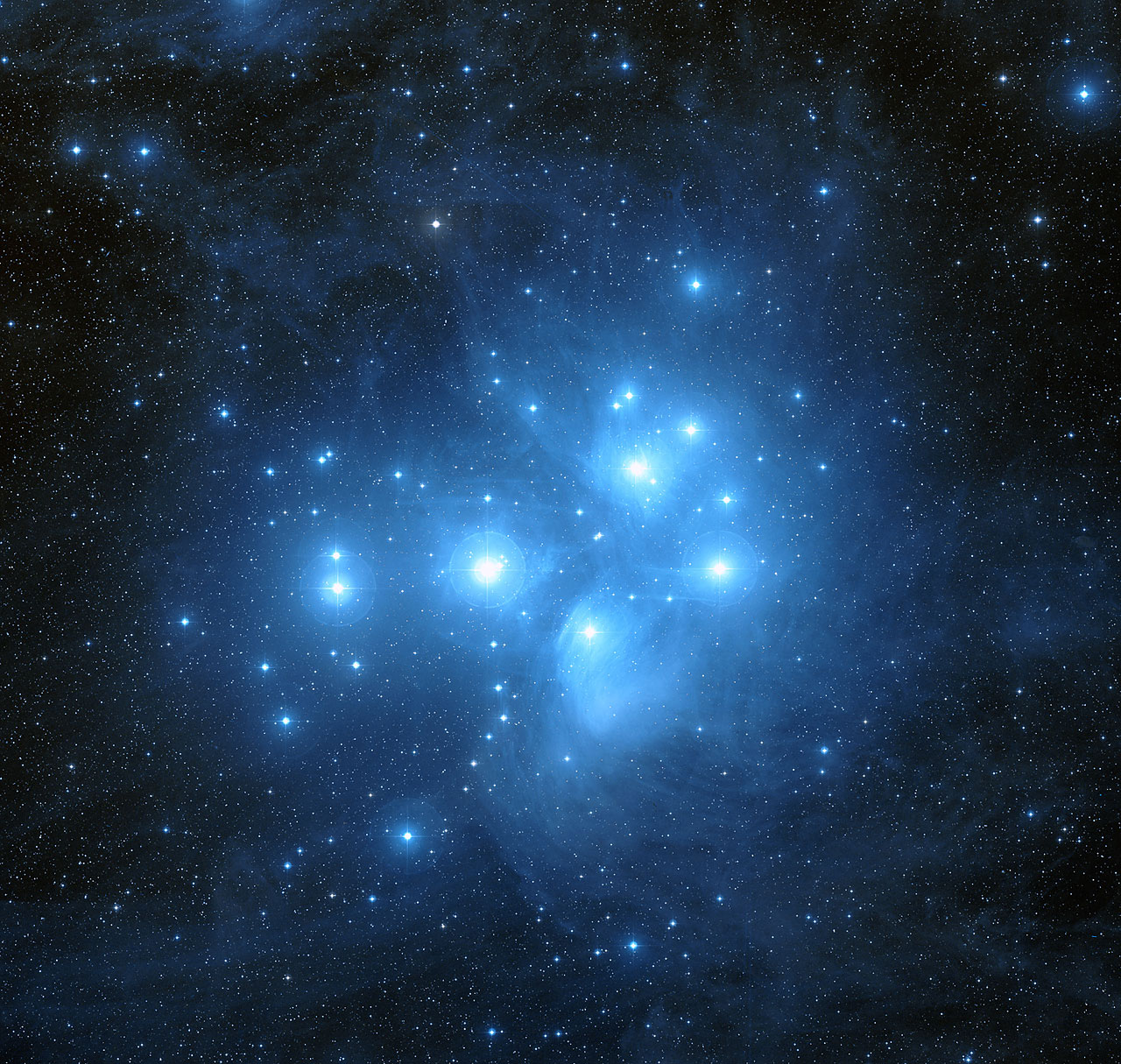 Pleiades Star Cluster Wallpaper