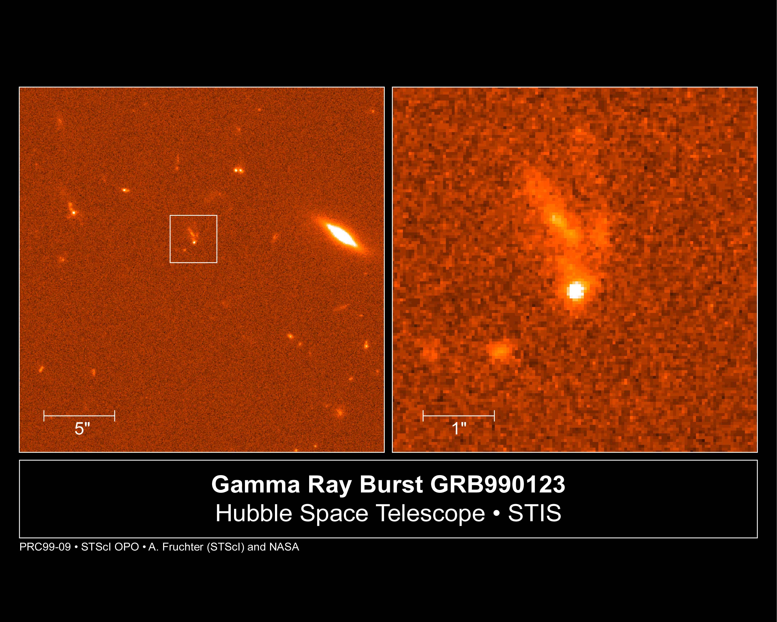 Gamma ray burst GRB990123 | ESA/Hubble