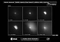 Hubble captures deep impact's collision with a comet