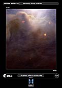 Blushing dusty nebula