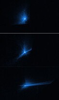 Hubble captures DART asteroid impact debris (clean) | ESA/Hubble