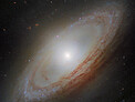 A galaxy spinning out of sync