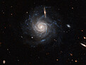 Hubble spotlights a swirling spiral