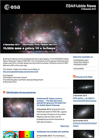 ESA/Hubble Photo Release heic1218 - Hubble sees a galaxy hit a bullseye