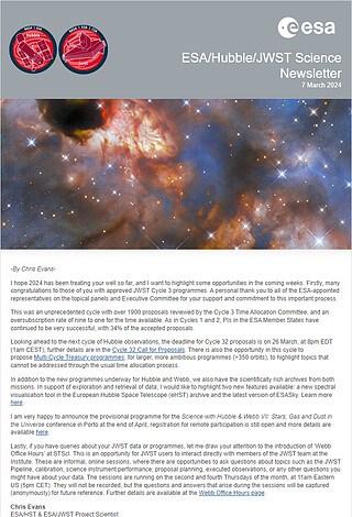 ESA/Hubble/Webb Science Newsletter - March 2024