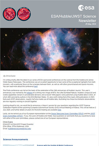 ESA/Hubble/Webb Science Newsletter - May 2024