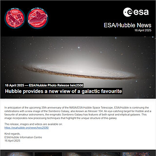 ESA/Hubble Photo Release heic2506 - Hubble provides a new view of a galactic favourite