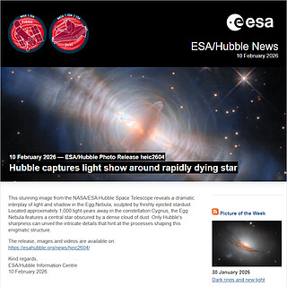 ESA/Hubble Photo Release heic2604 - Hubble captures light show around rapidly dying star