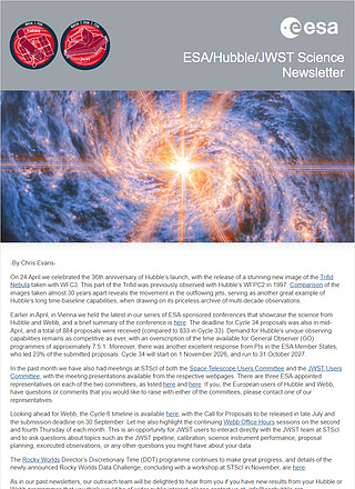 ESA/Hubble/Webb Science Newsletter - May 2026