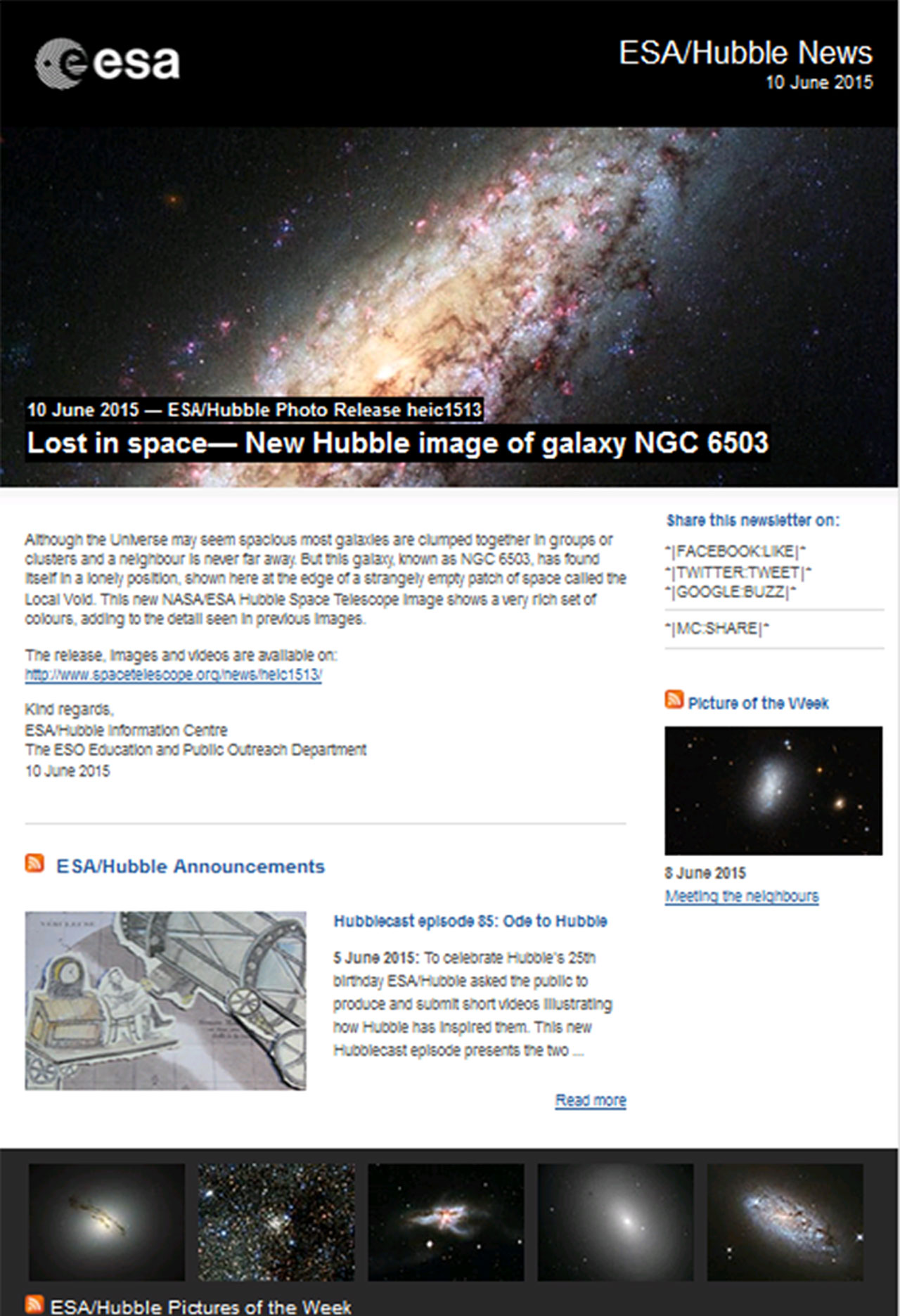 Esa Hubble ESA/Hubble