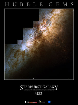 Starburst Galaxy Messier 82