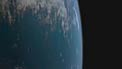 The NASA/ESA Hubble Space Telescope over the Earth passes the camera