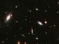 Pan distant galaxy cluster
