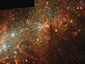 Pan over starburst galaxy NGC 1569