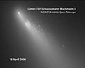 The ongoing process of the destruction of Comet 73P/Schwassmann-Wachmann 3 [annotated]