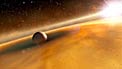 Artist's concept of exoplanet orbiting Fomalhaut