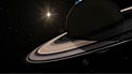 Animation of the Sun passing behind Saturn