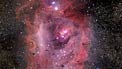 Zooming in on the Lagoon Nebula