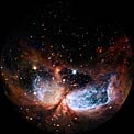 Fulldome clip of emission nebula