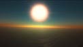 Sunrise on HD 189733b (artist’s impression)