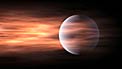 Atmosphere escaping an exoplanet (artist’s impression)