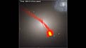 Video simulation showing artist’s impression of dwarf galaxy M60-UCD1's formation