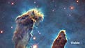 The Pillars of Creation — fade from visible to infrared