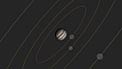 Simulation of Galilean Satellites orbiting Jupiter