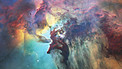 Swimming across the Lagoon Nebula