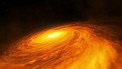 Artist’s Impression of NGC3147 black hole disc