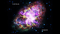 Crab Nebula seen in different wavelength