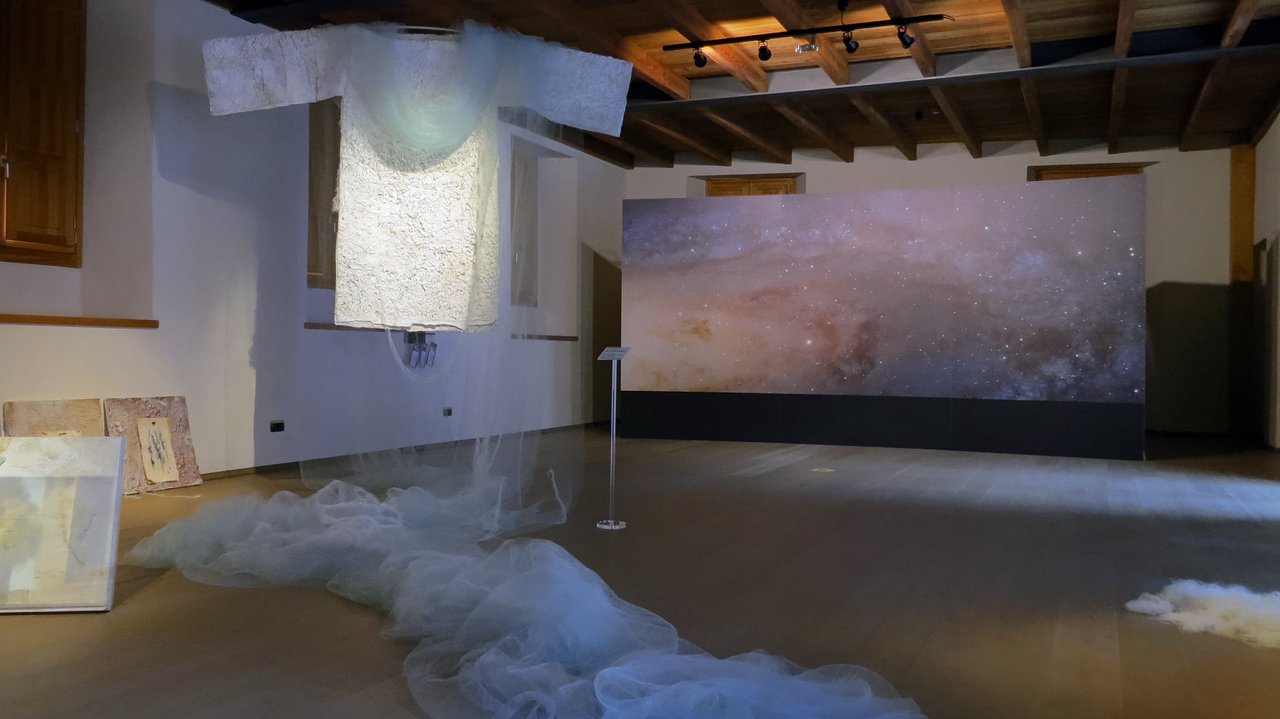 Art installation of Our Place in Space in Chiavenna