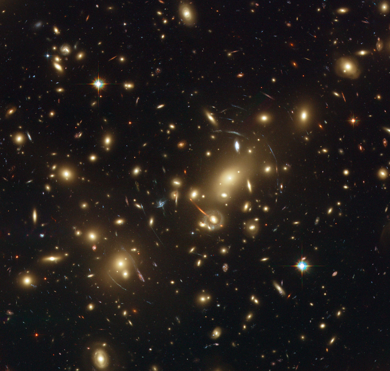 Hubble Einstein ring horseshoe